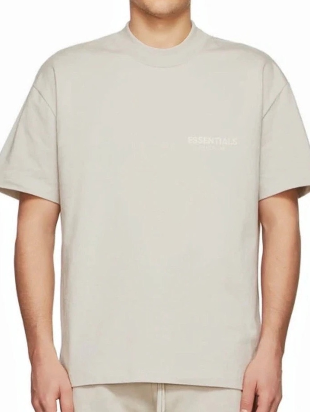 Fear of God ESSENTIALS Taupe Logo T-Shirt Size L